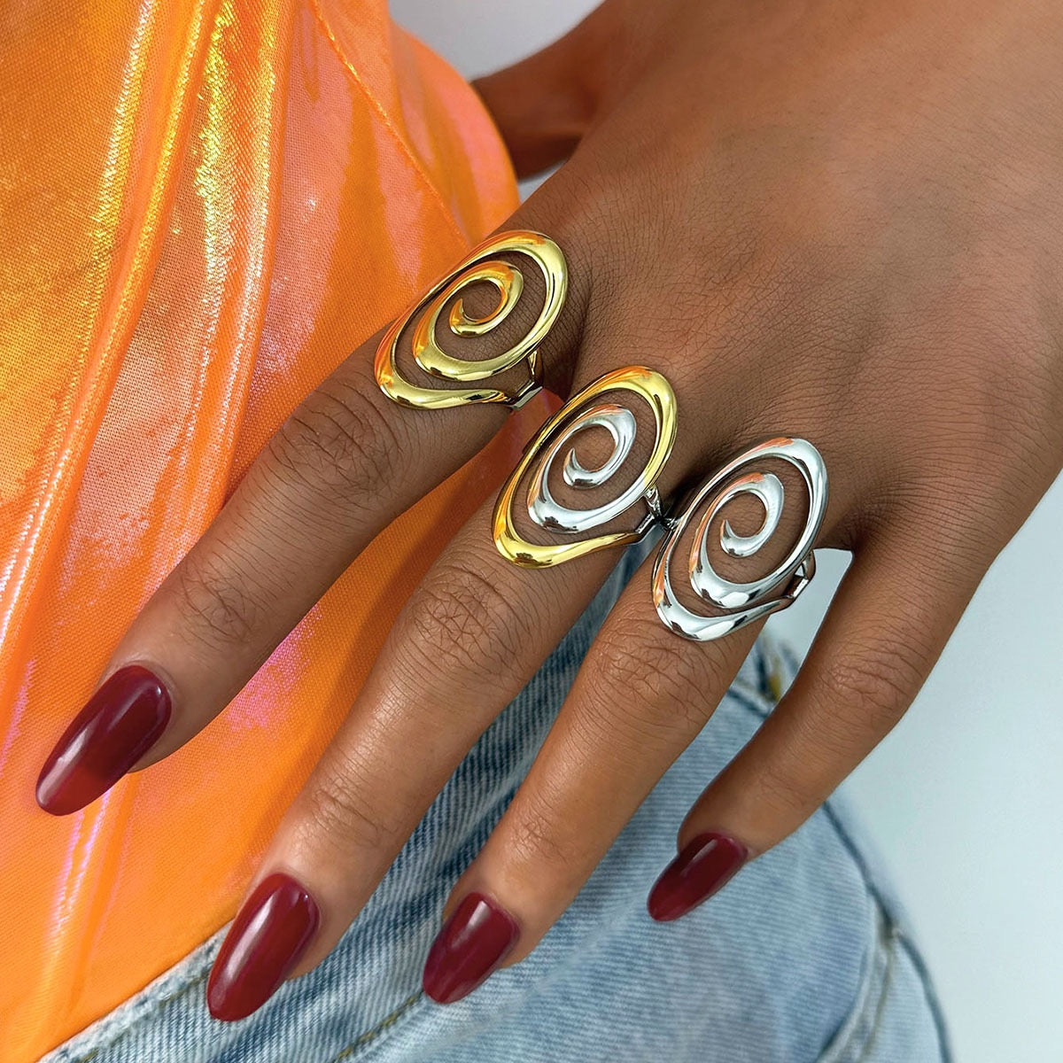 Silver paradise rings