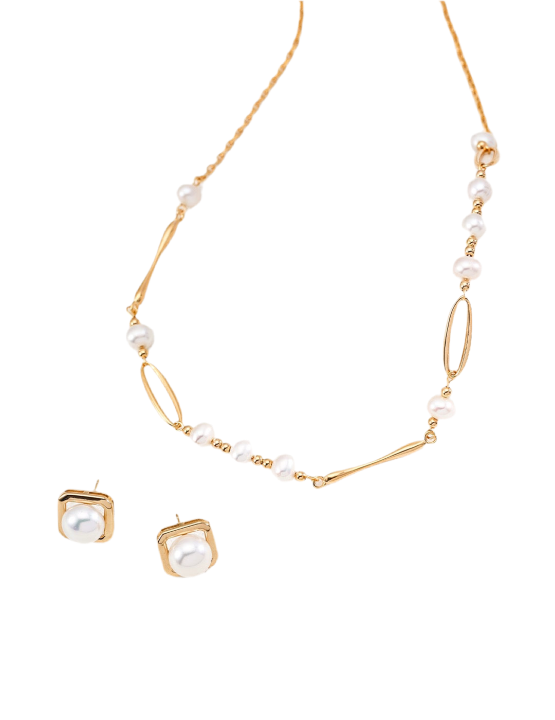 Liuisa Hoop Pearl necklace