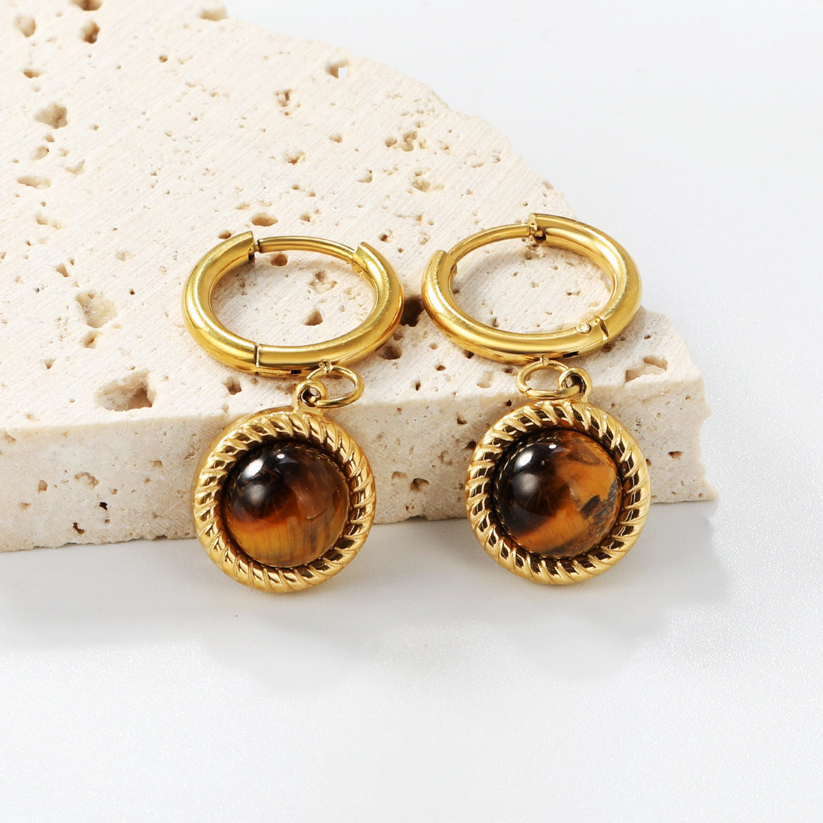 Natural stone hoops
