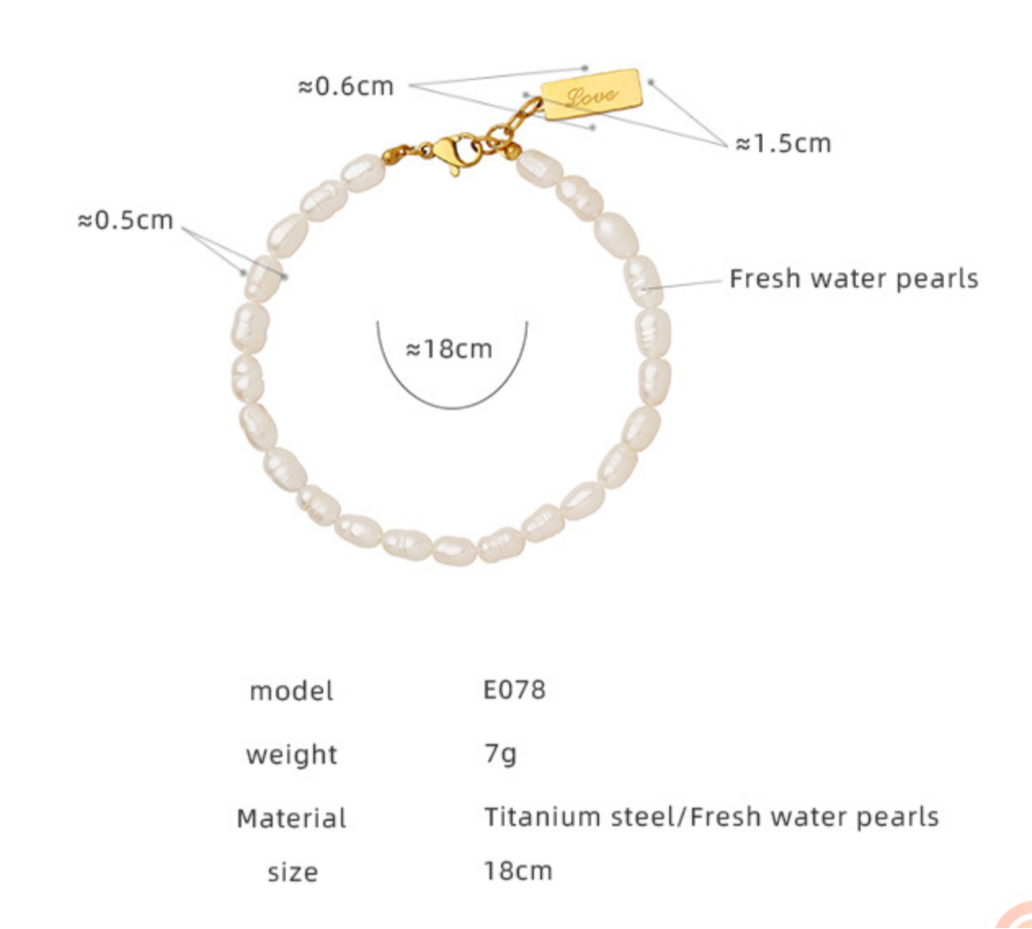 Karina Love freshwater pearls bracelet