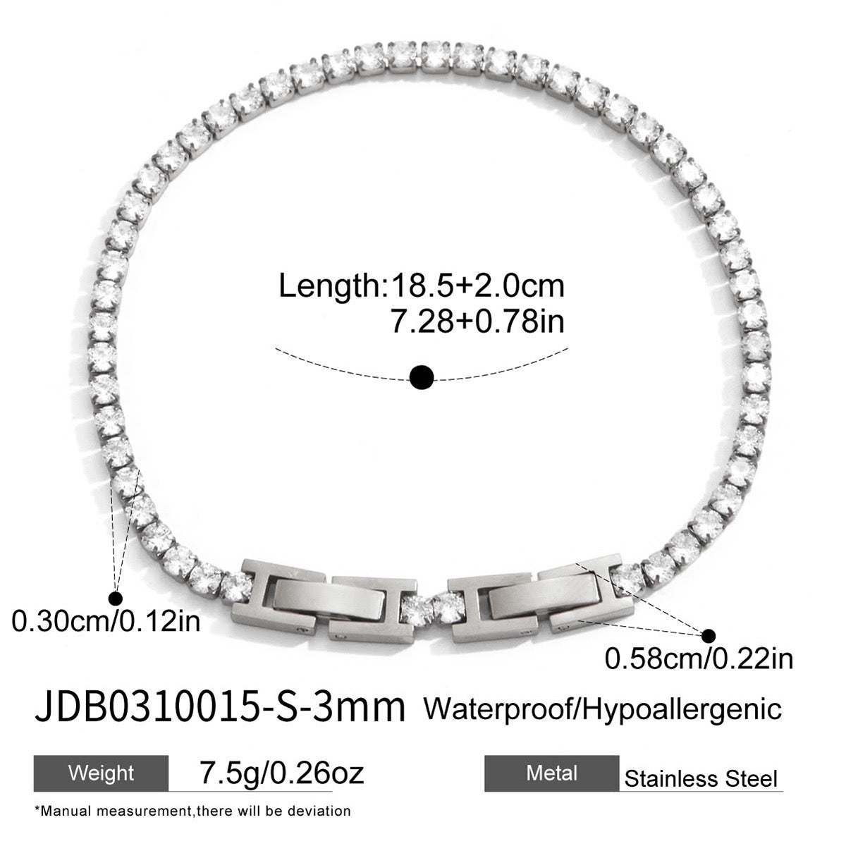 Tennis rock bracelets