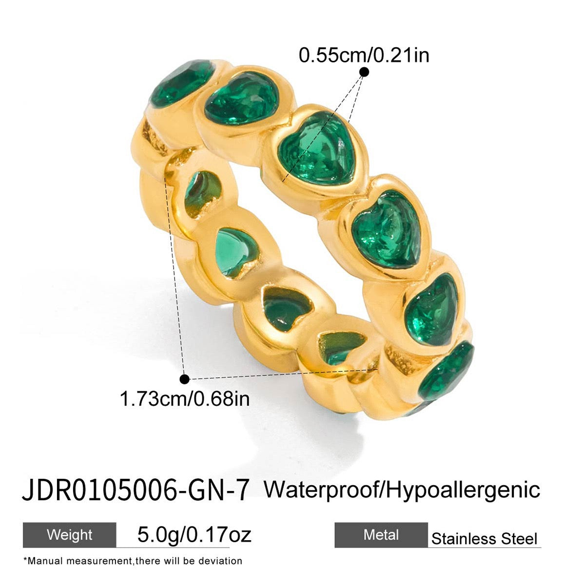 Rovia Gemstone Band Ring