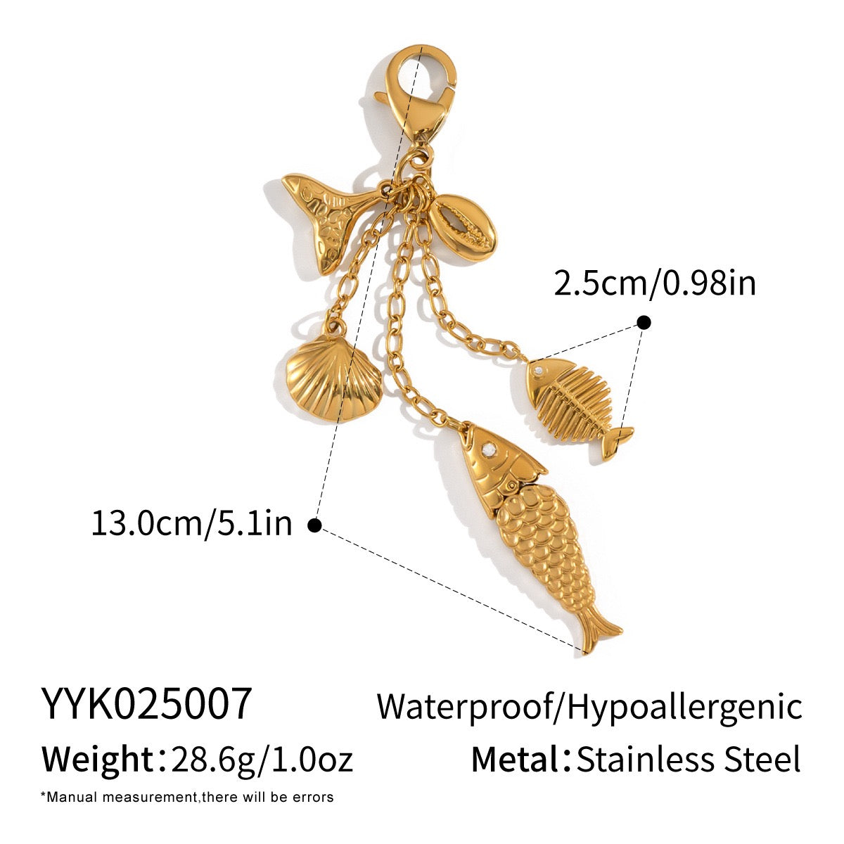 Beach side key chain / bikini pendant