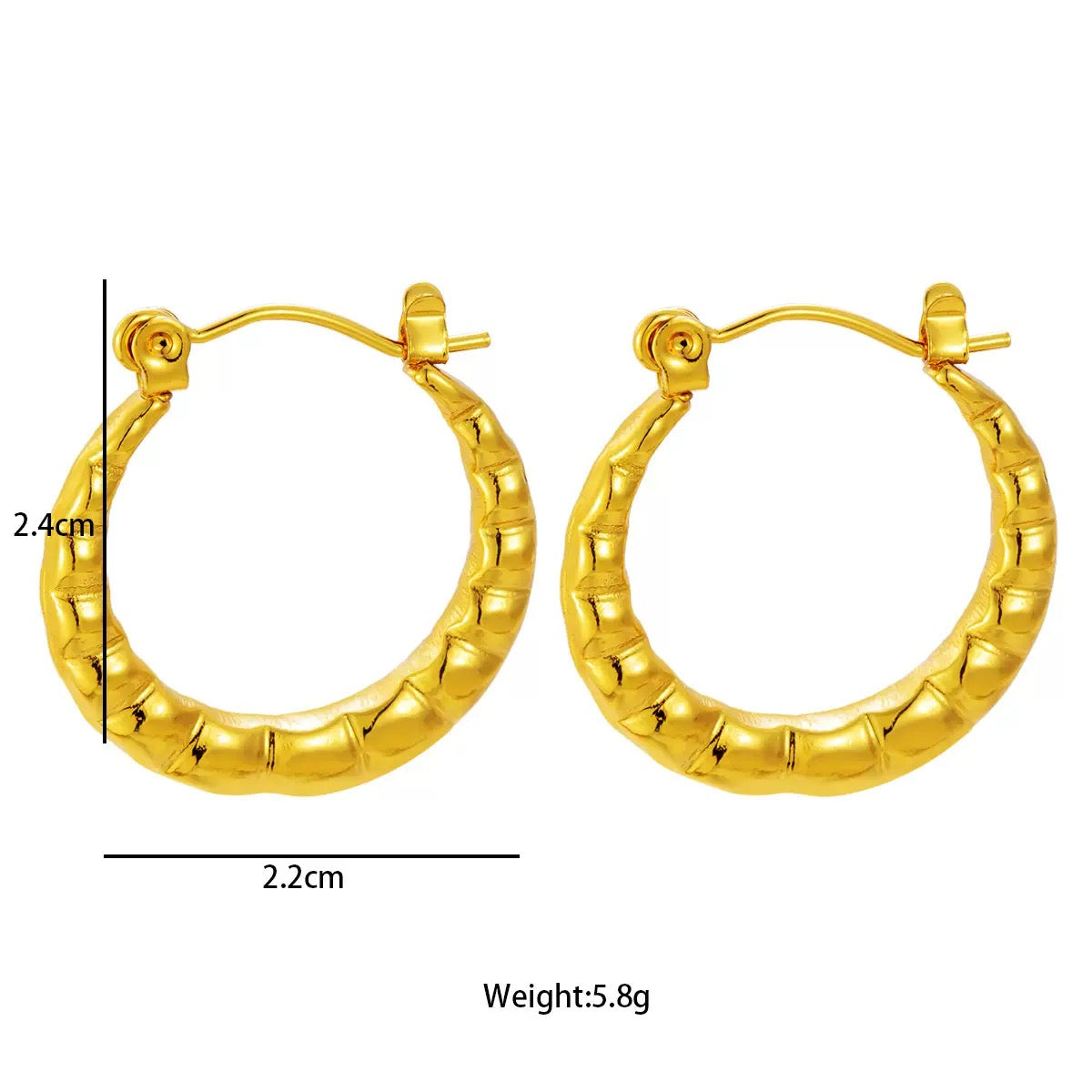 Alice twist hoops