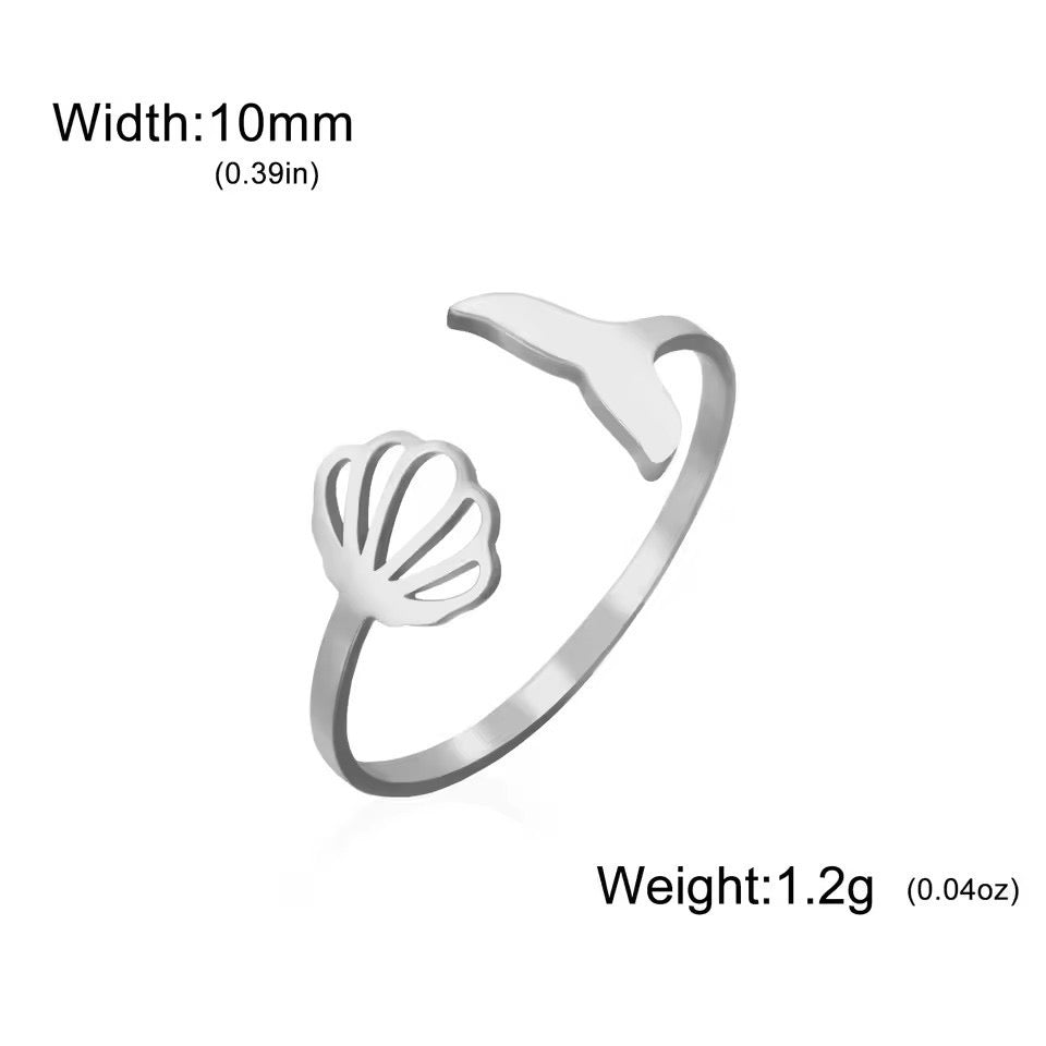 Marina Mermaid Tail Ring