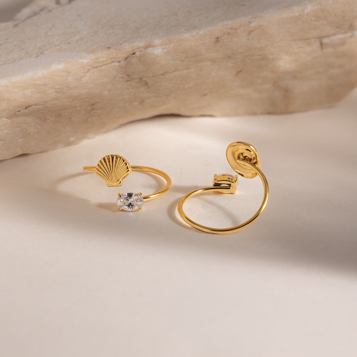 Ocean sparkle rings
