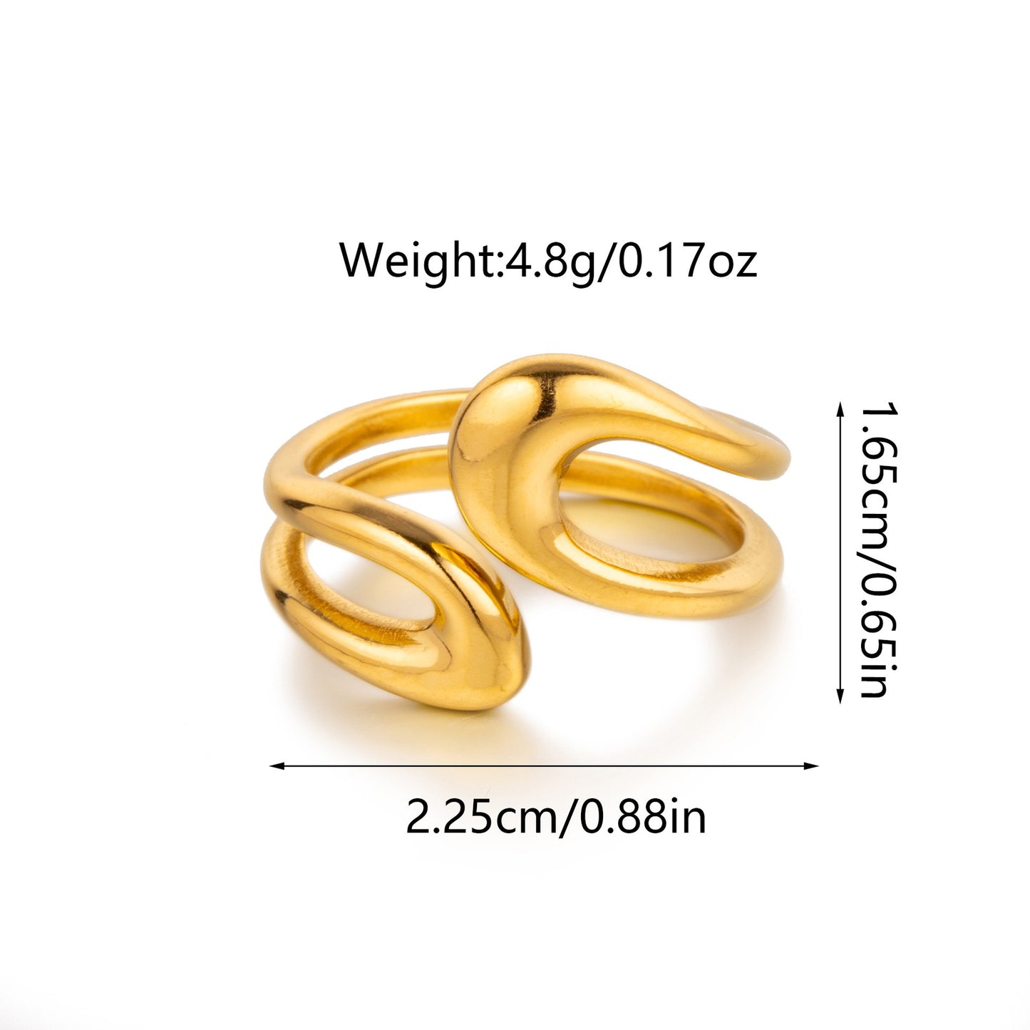 Aurelia Sculptural Wave Ring Collection