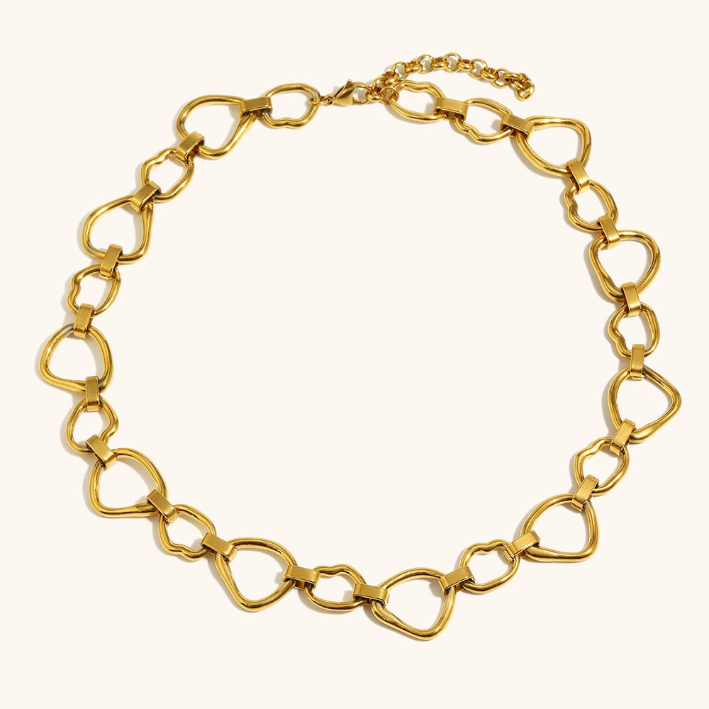 May hoop chain necklace