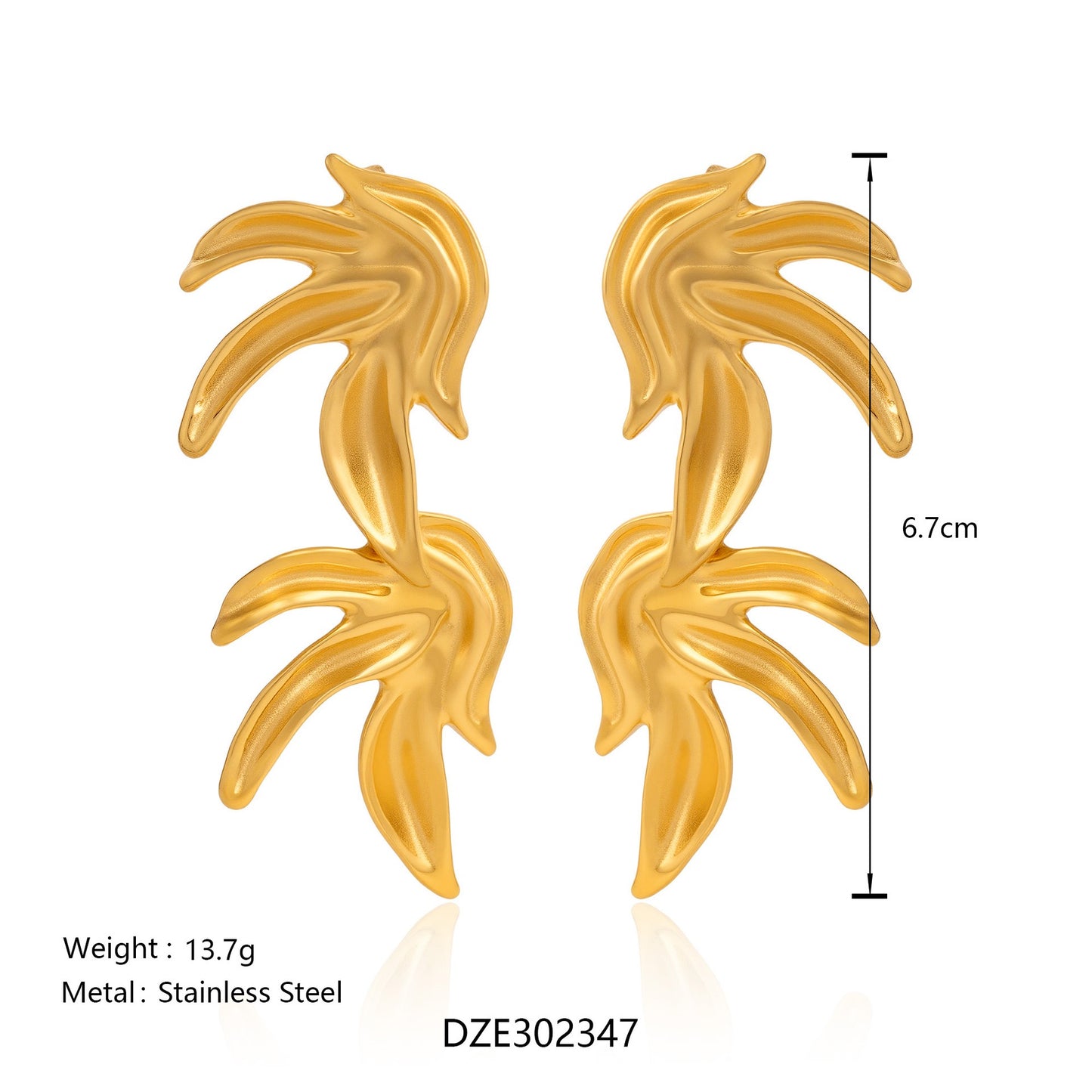 Seaweed earrings