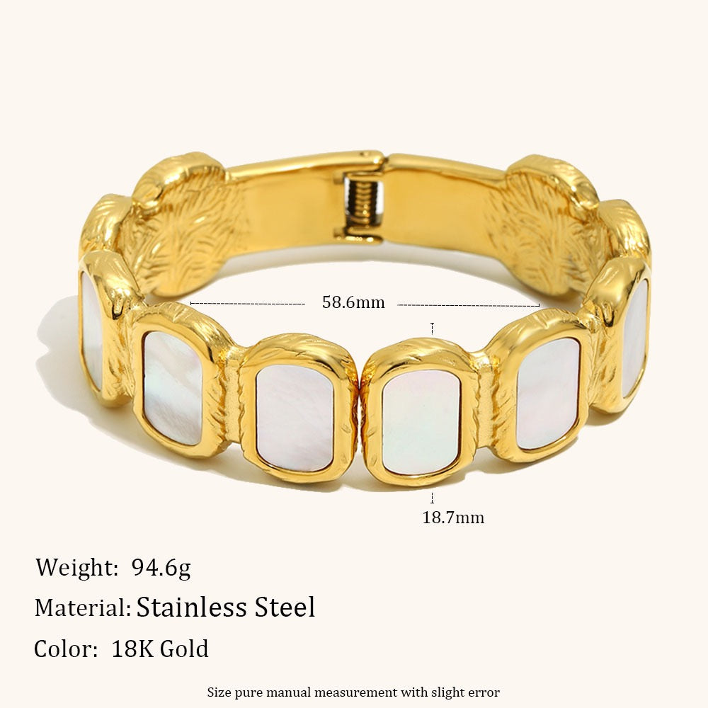 Mother of pearl grand bangle