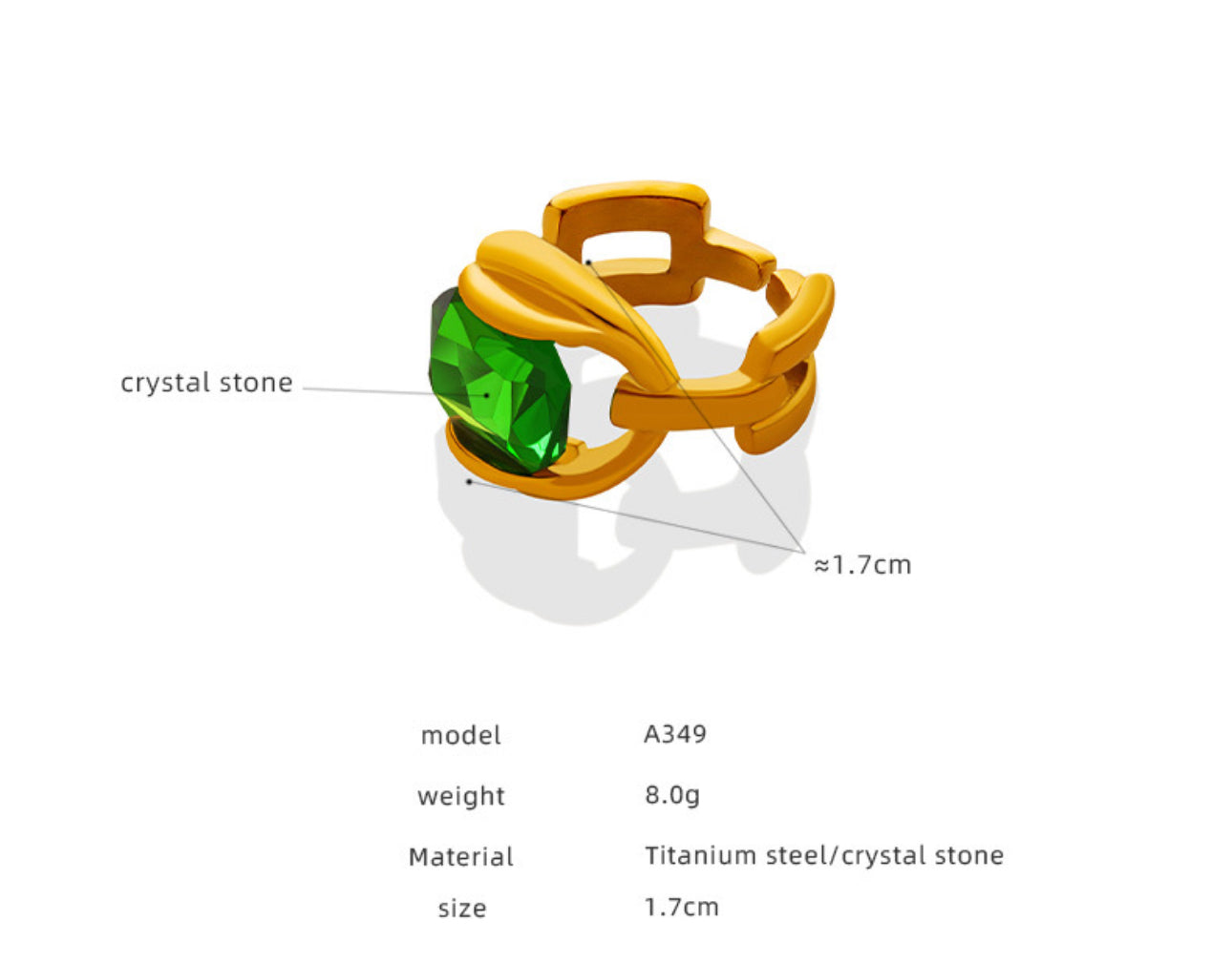 Cindy Green rock ring