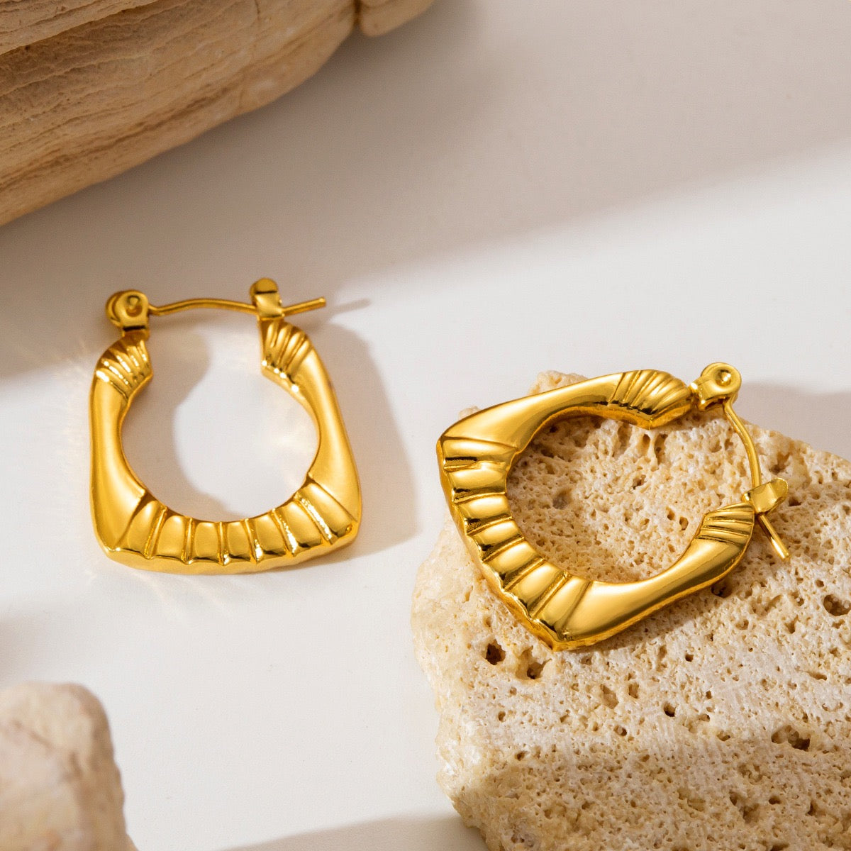 Square dainty hoops