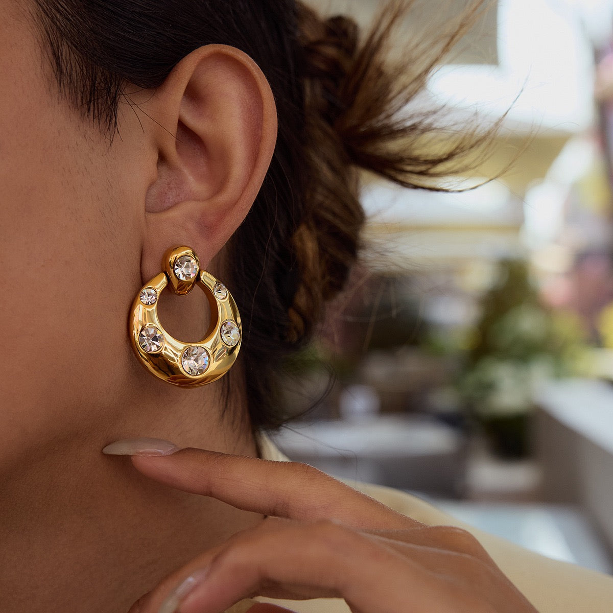 Shine hoops earrings