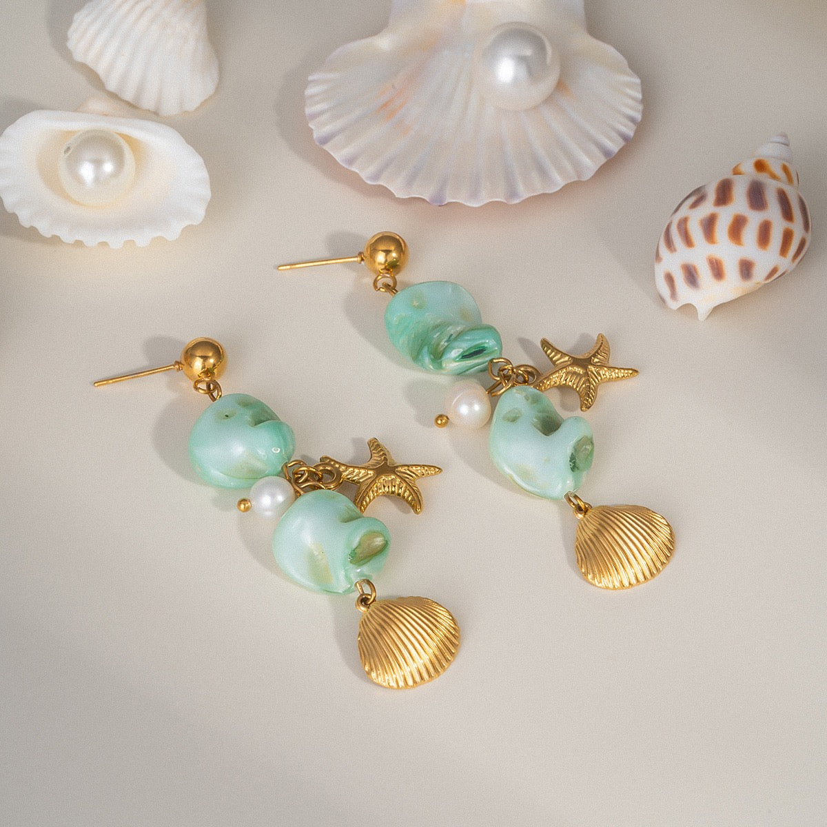 Natural Shell earrings