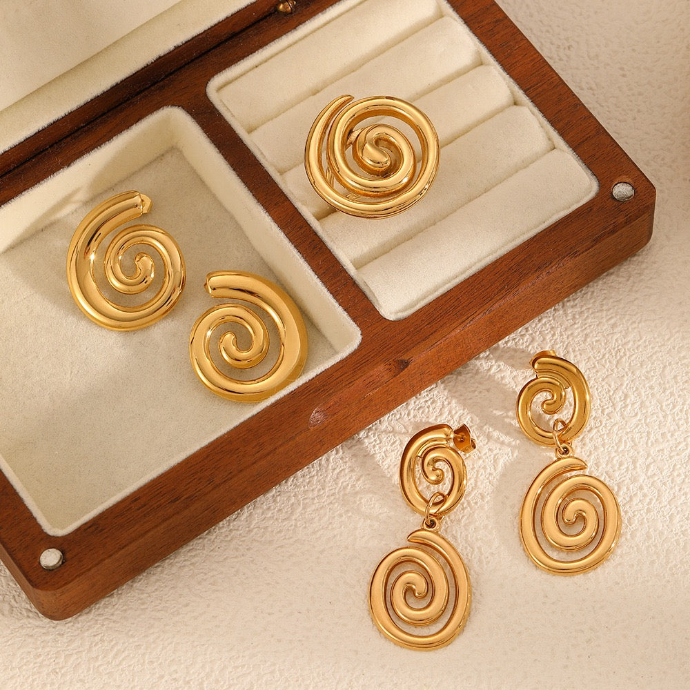 Golden swirl set