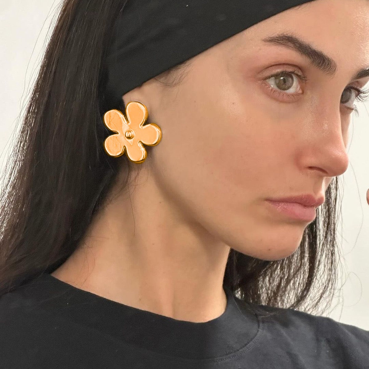 Carey flower earrings