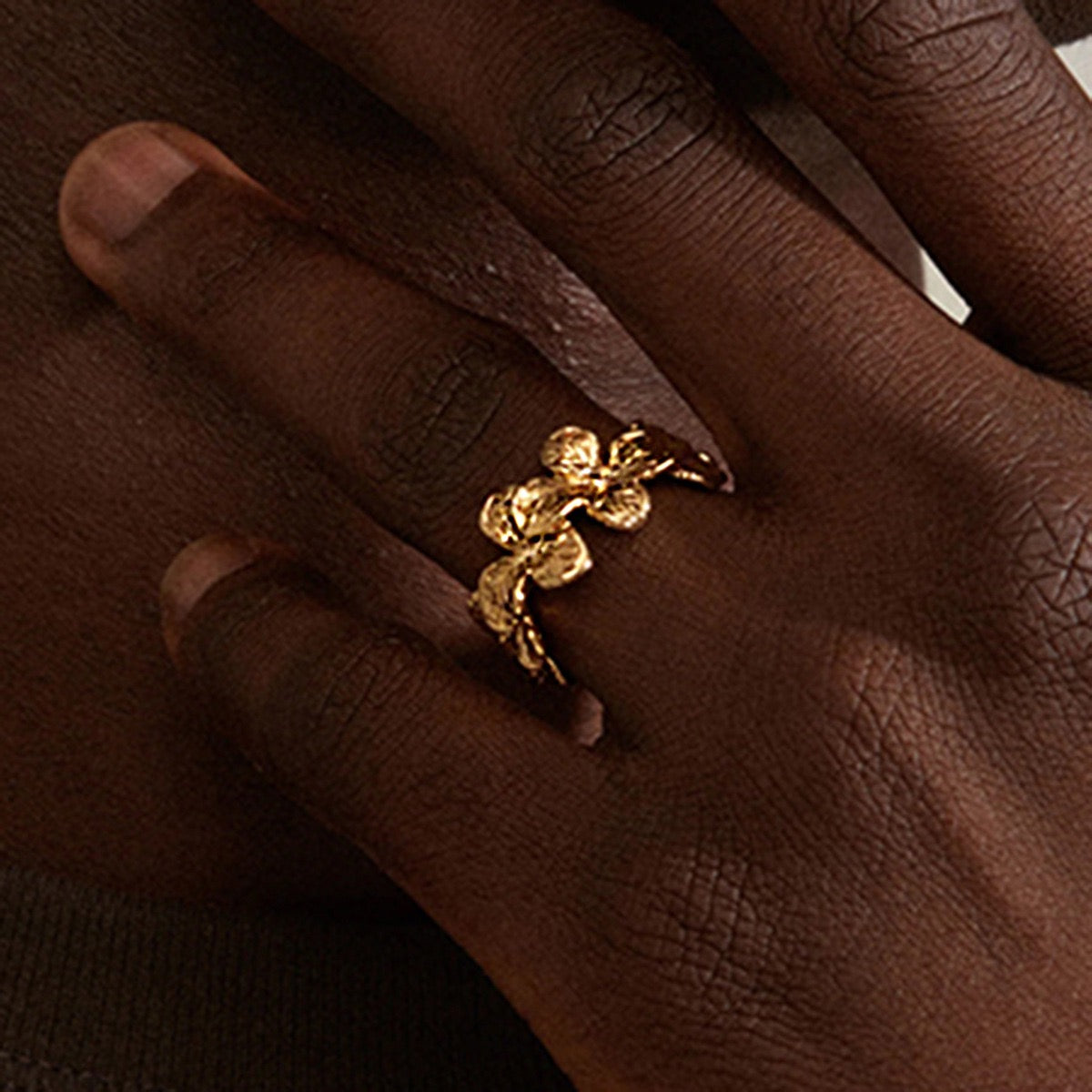 Money garden flower ring