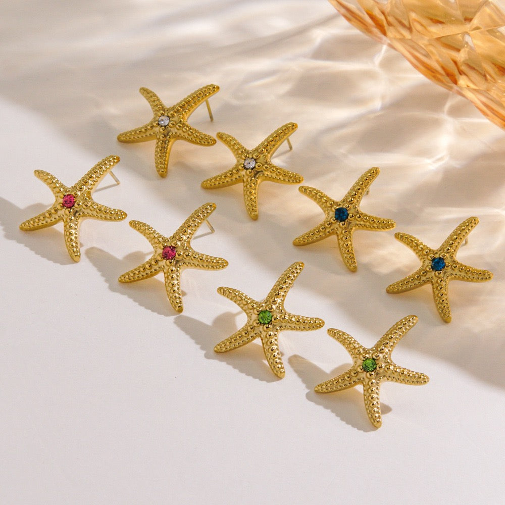Glen classic dainty starfish earrings