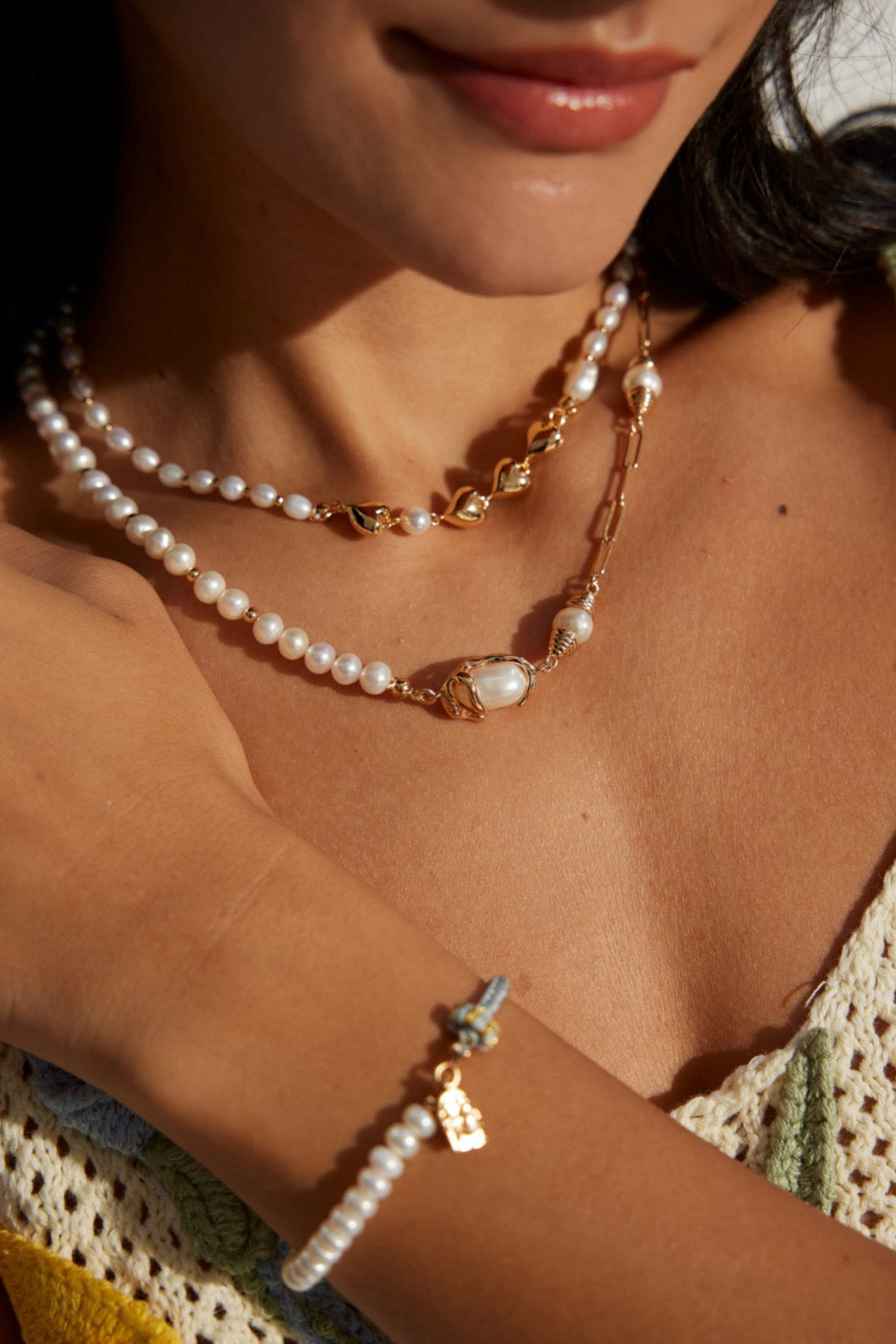 Hearty Pearl necklace