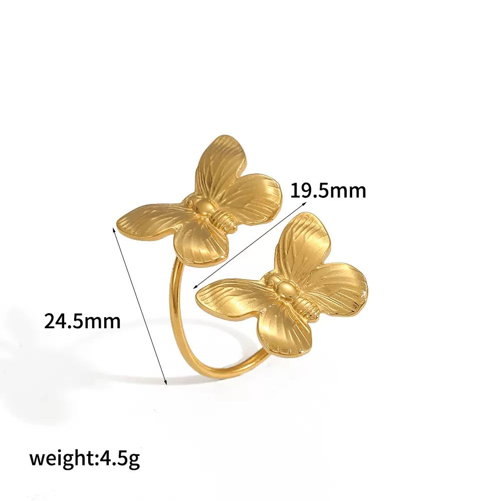 Double butterfly rings