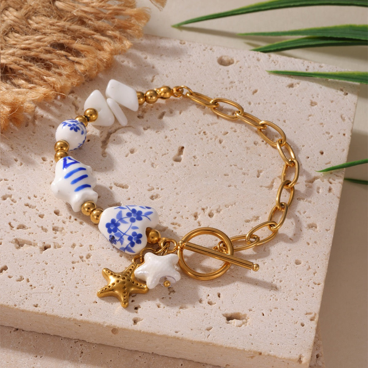 Blue fish bracelet