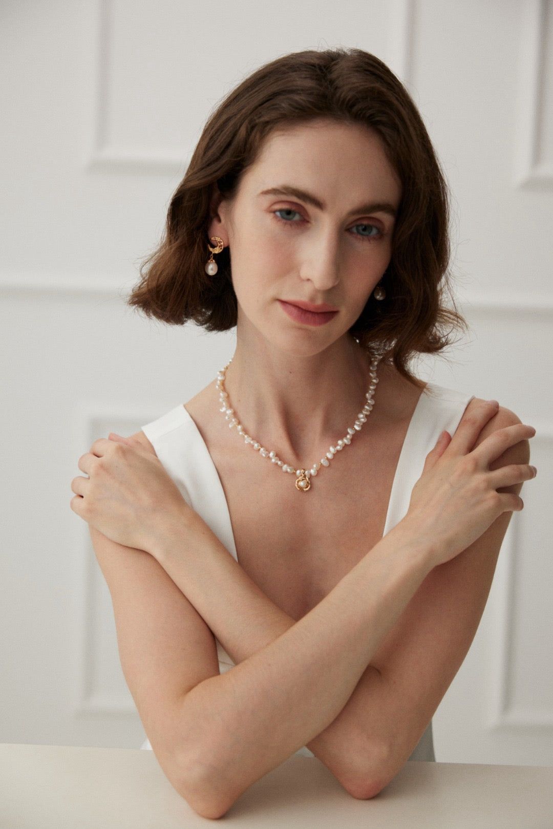 Rose garden Pearl necklace