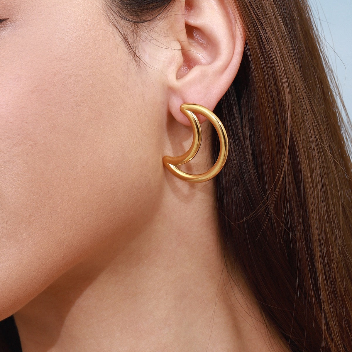 Moon and star earrings