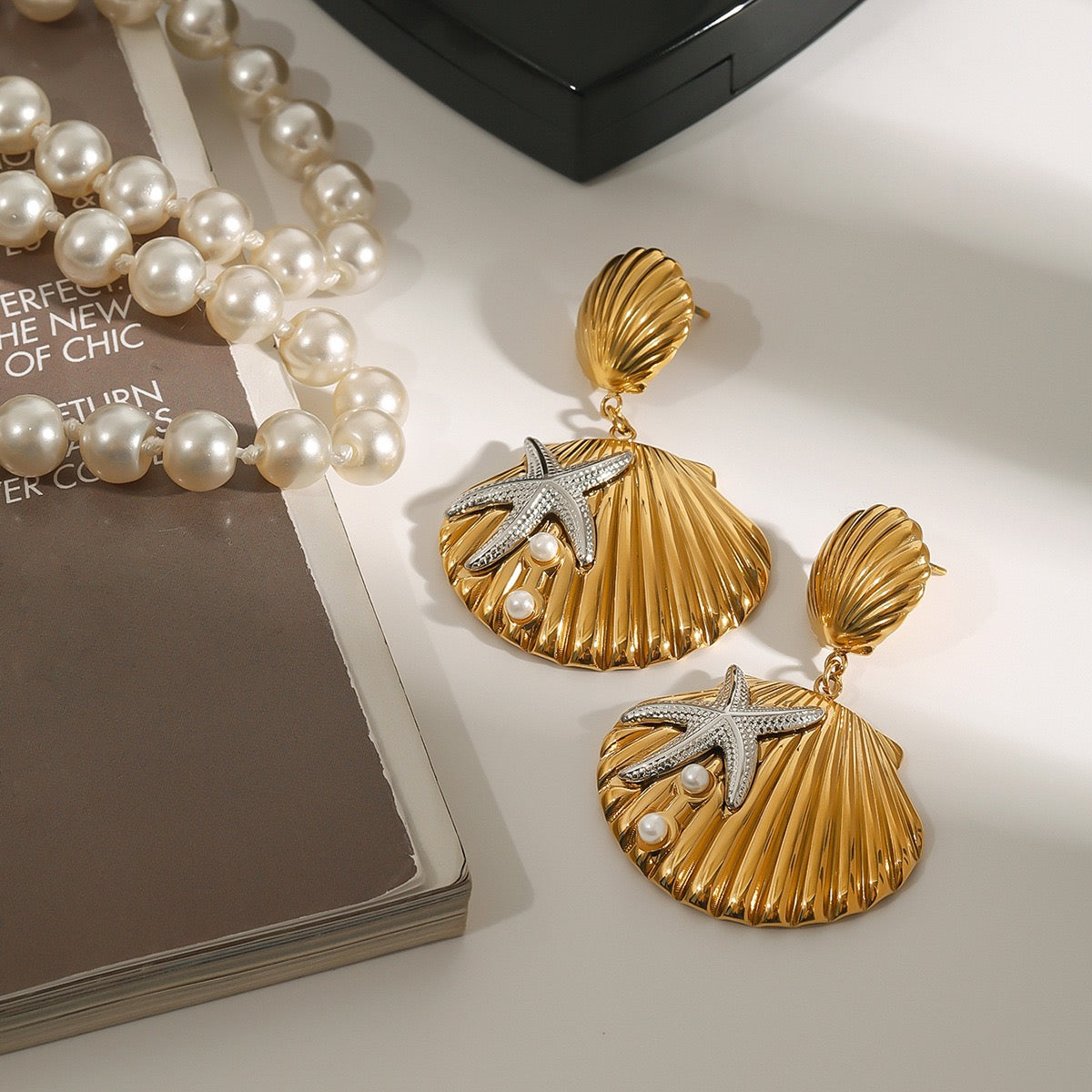 Newington shell earrings