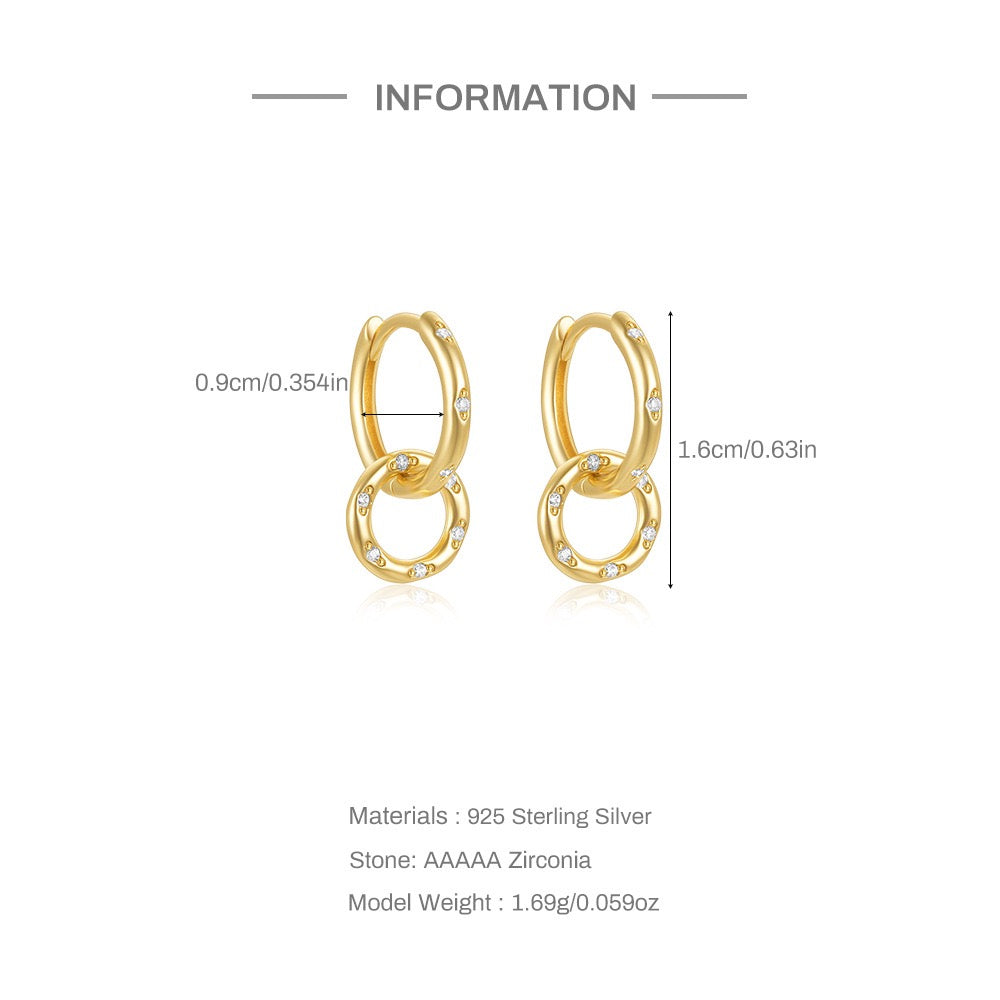 Westriah Dainty sterling silver earrings