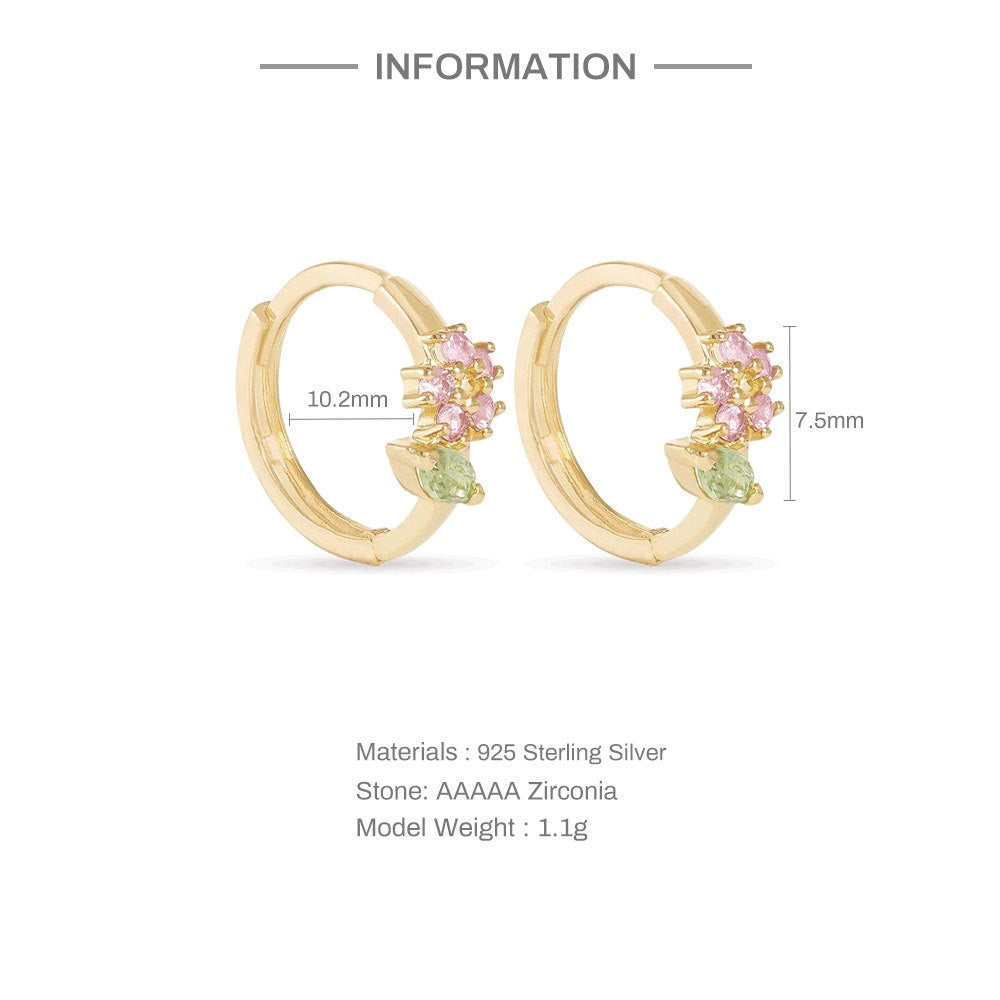 Mini flower hoops