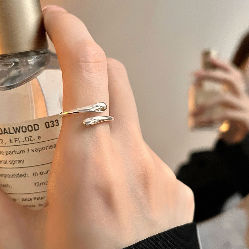 Diaz Cross sterling silver ring