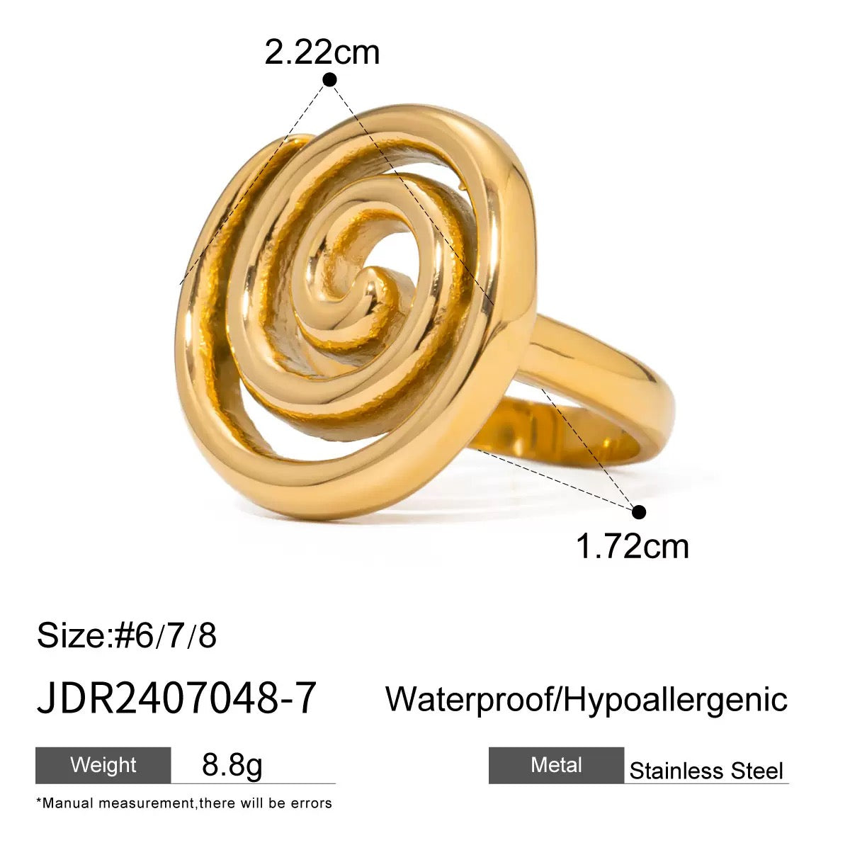 Billia Sea swirl rings