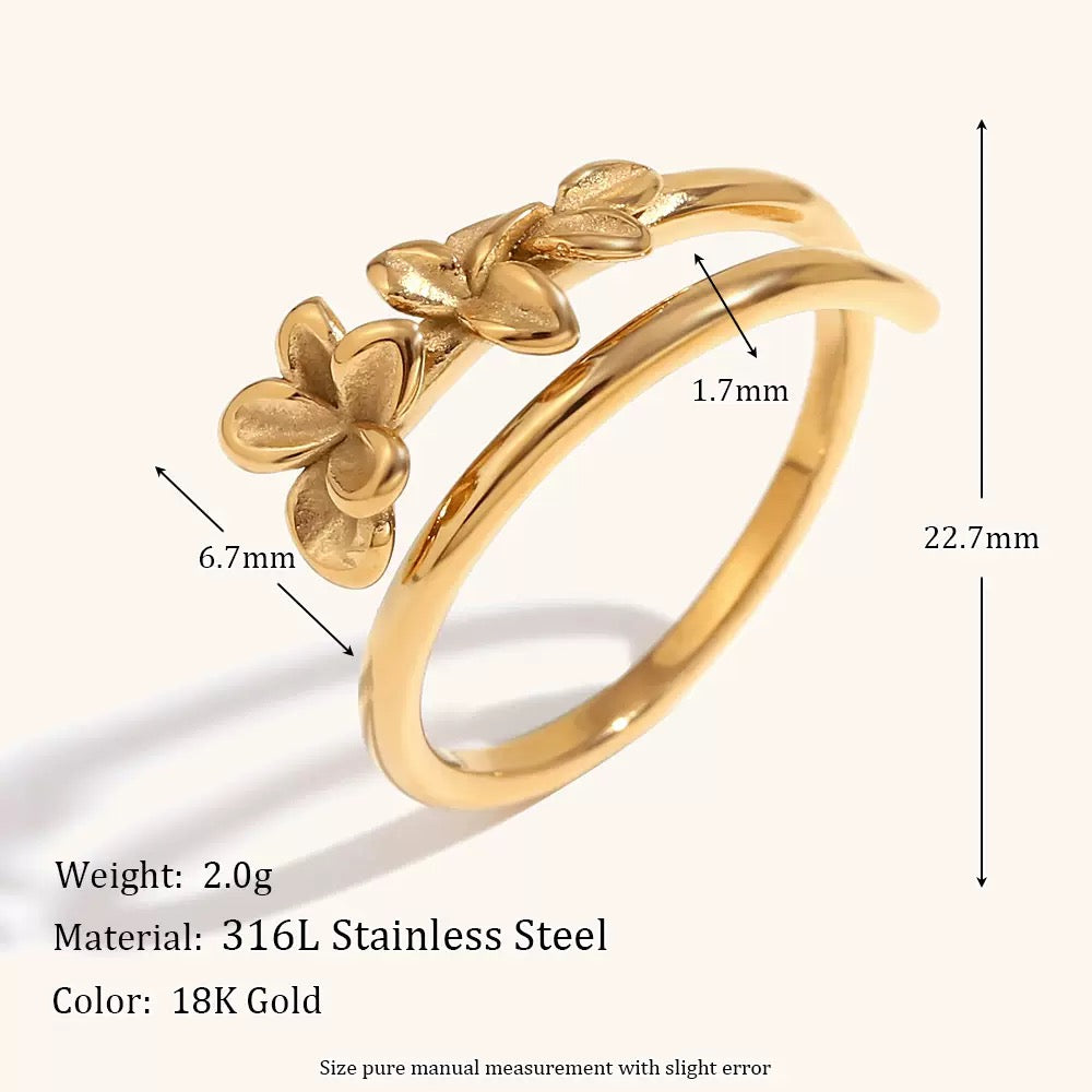 Pedro Flower line rings
