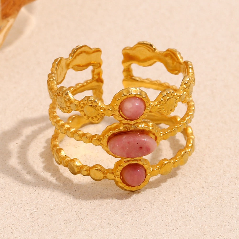 Pink Rose layer ring