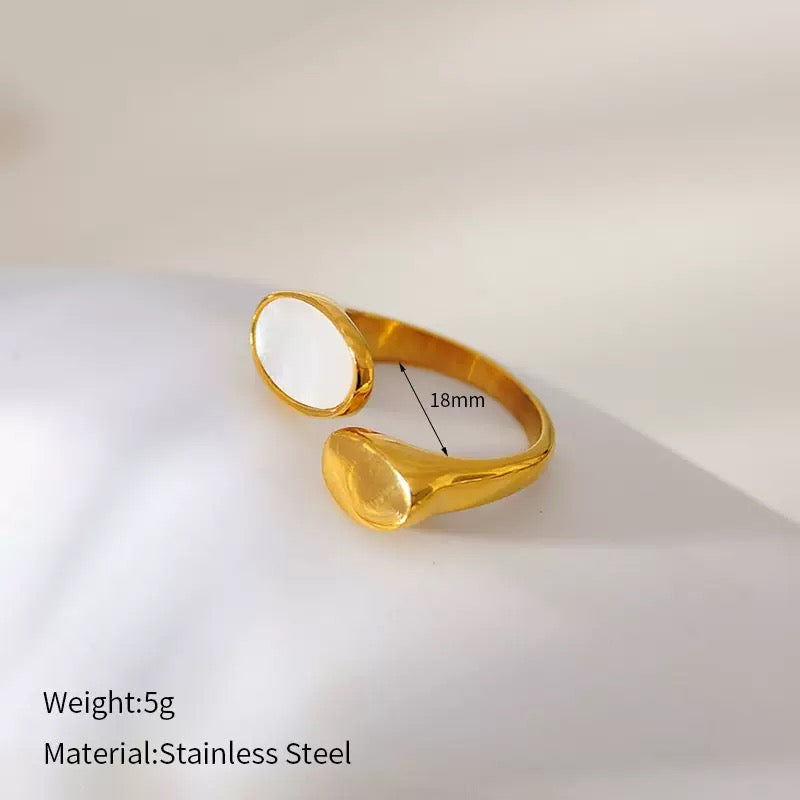 Mother of pearl rings