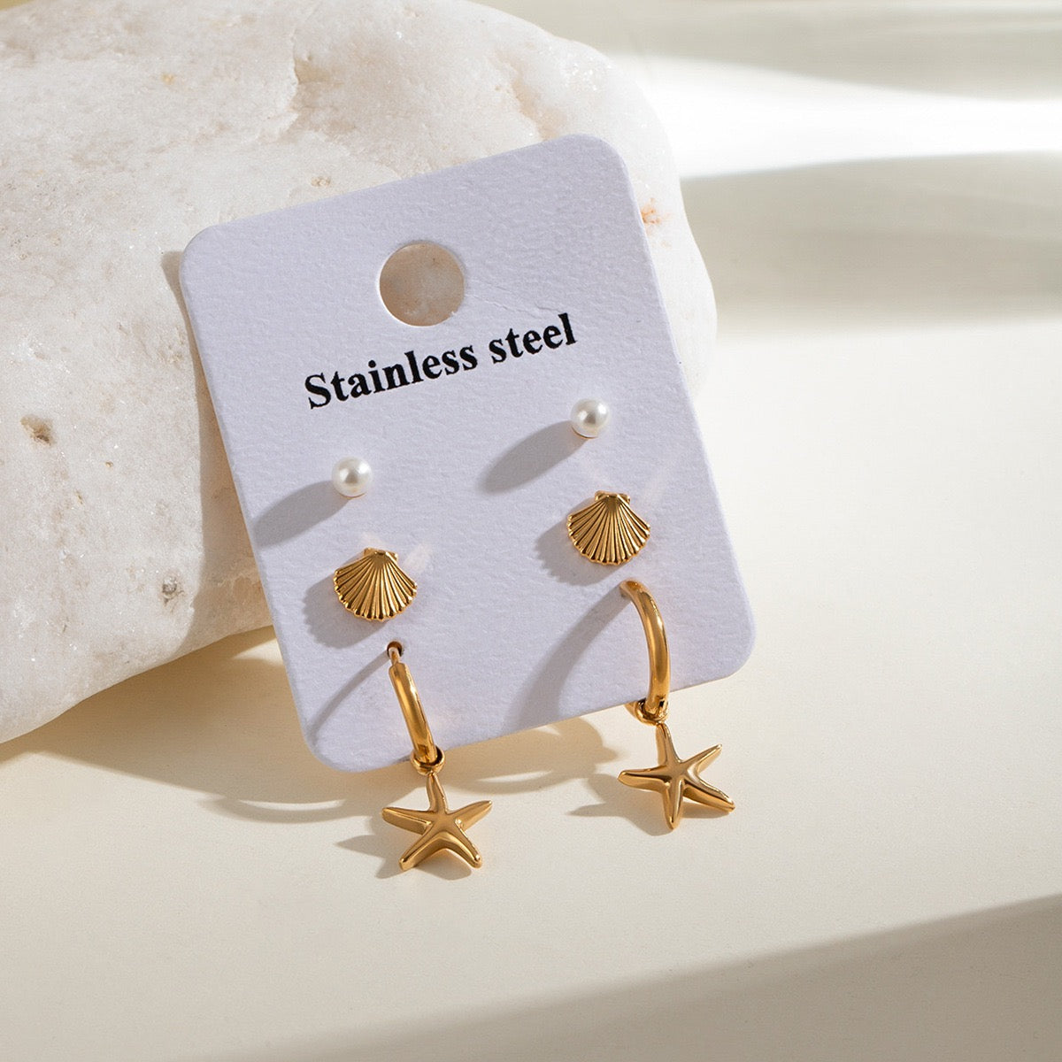 Bondi Napa stacking earrings set