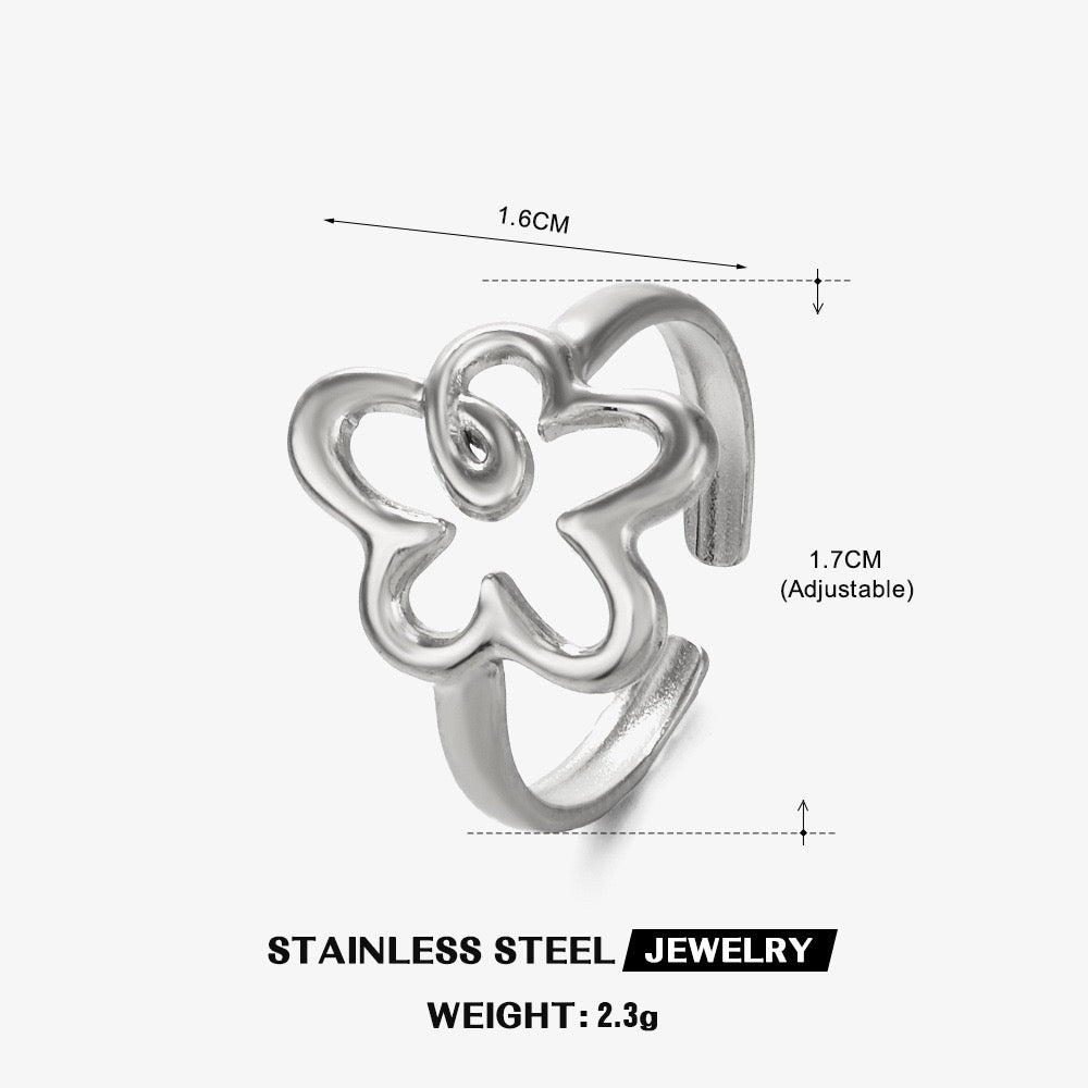 Flower lines rings
