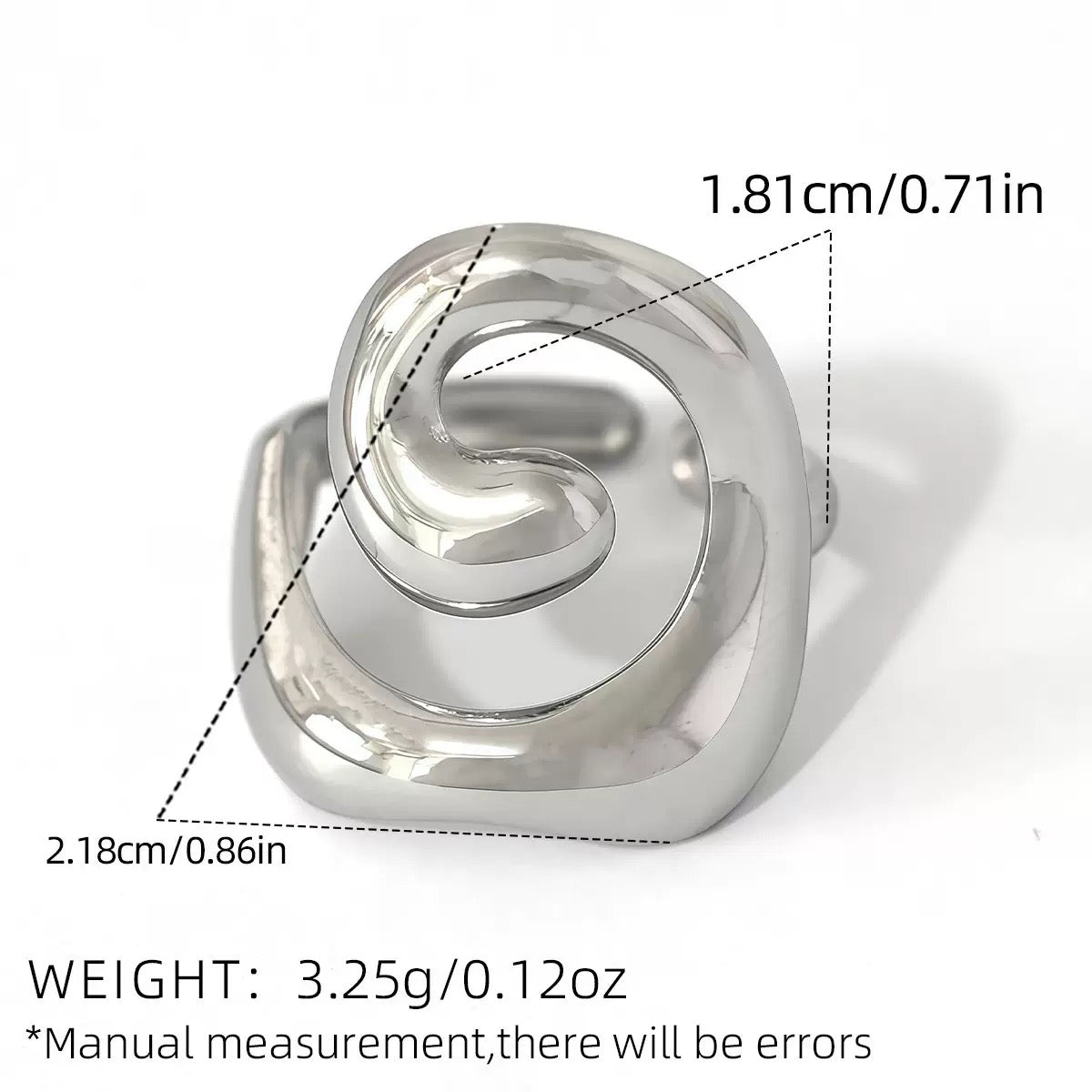 Marina Wave Statement Ring