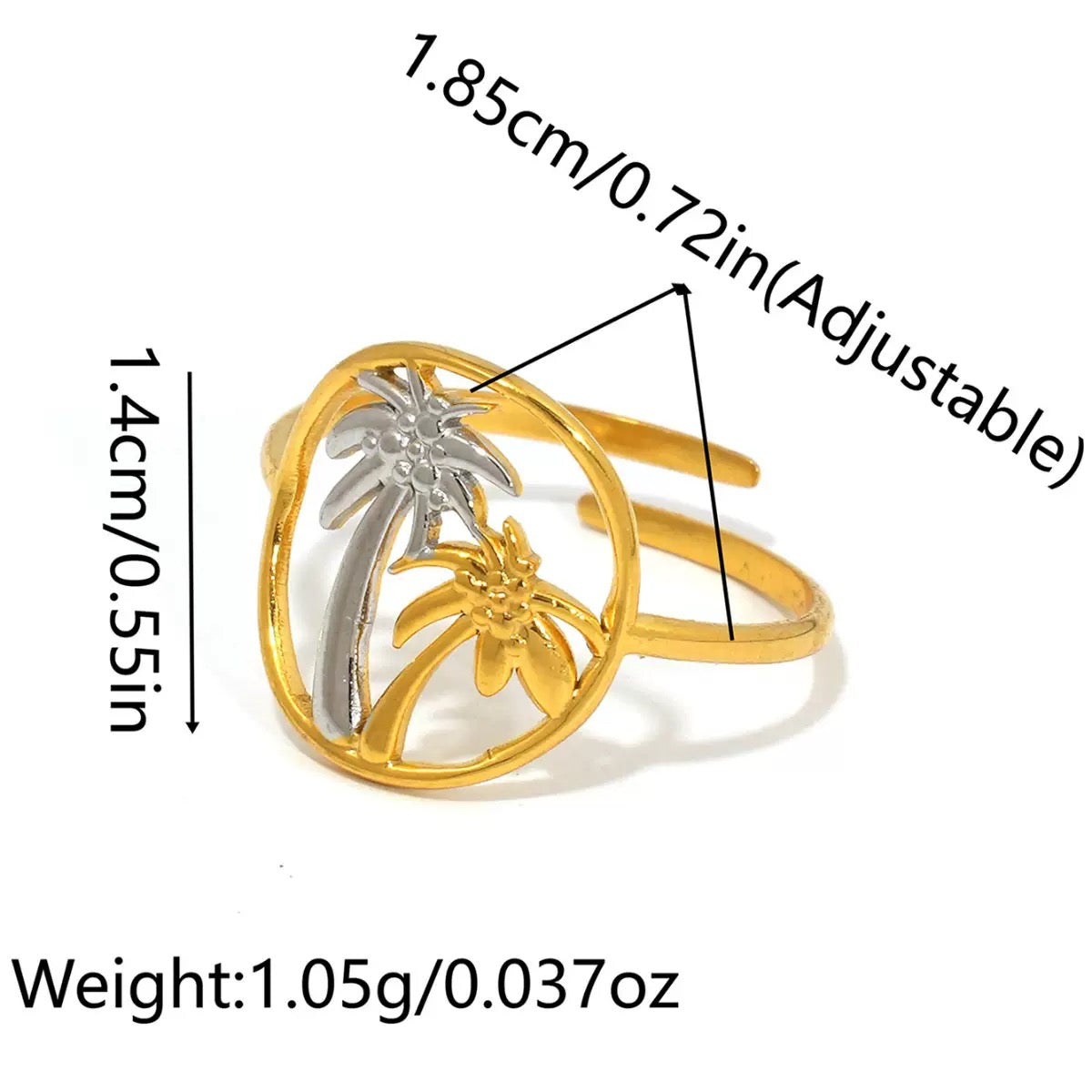 Tropical holiday rings