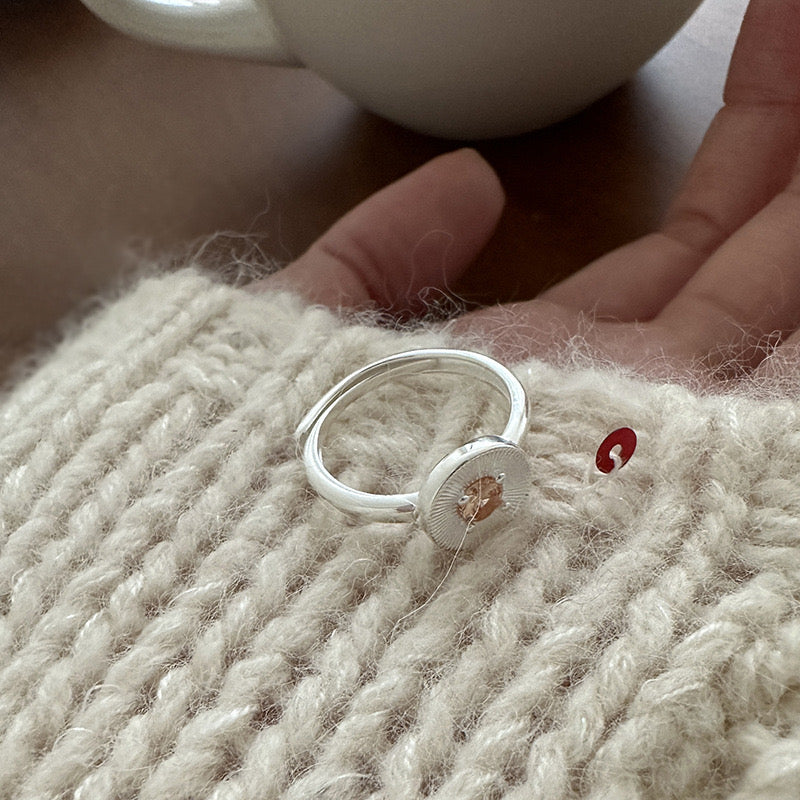 Elora Silver coin ring