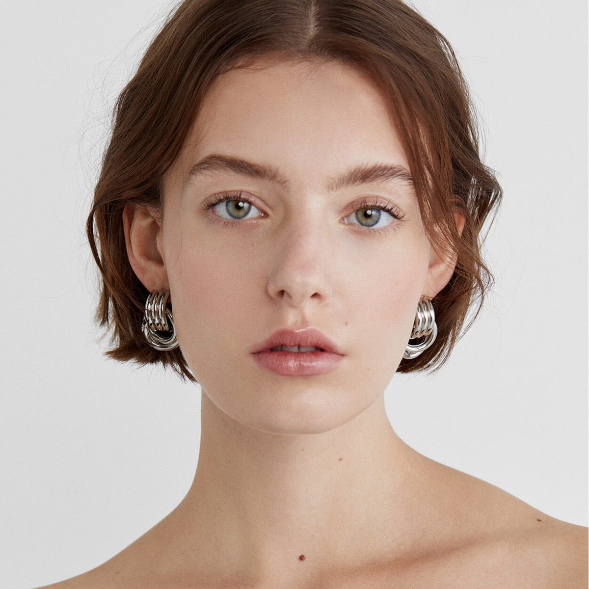 Louisa hoops abstract earrings