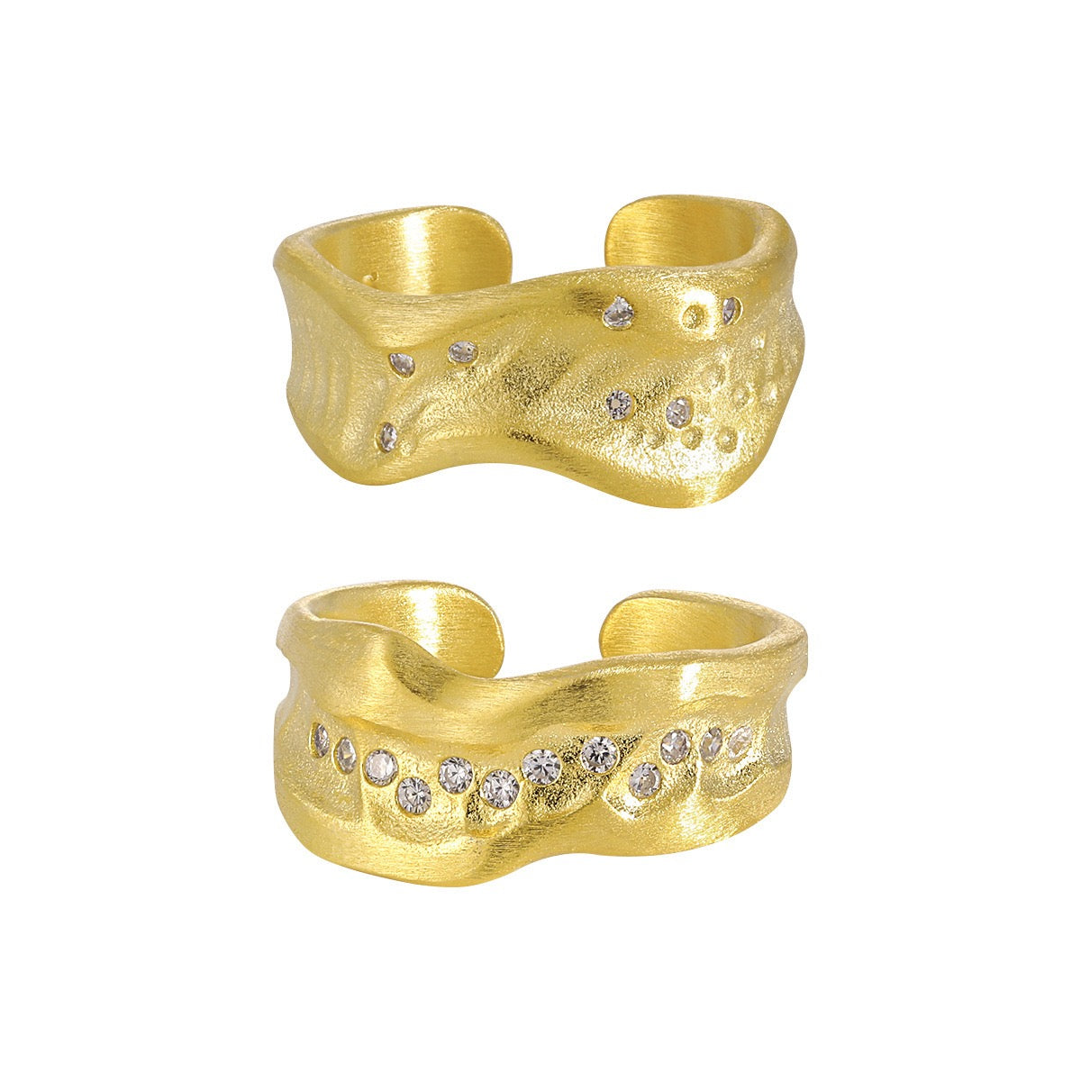 Ribbon band rings