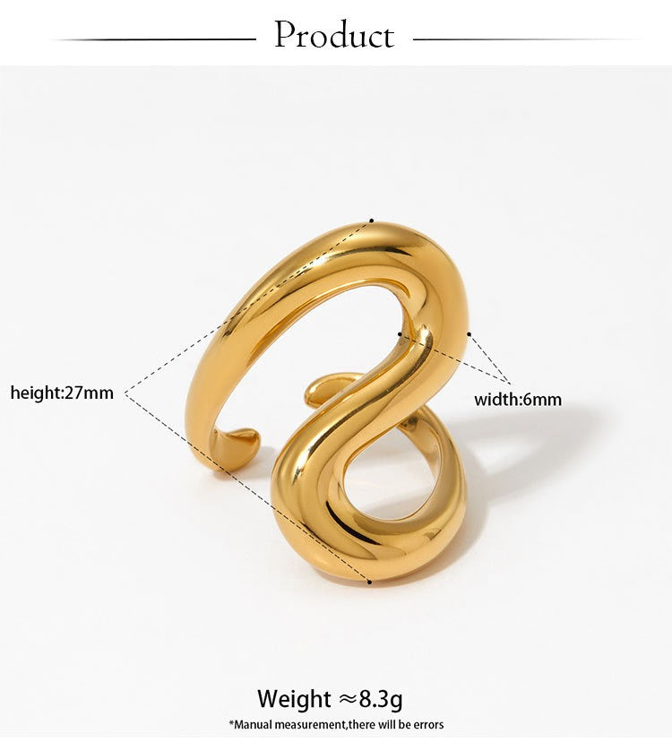 Big wave statement rings