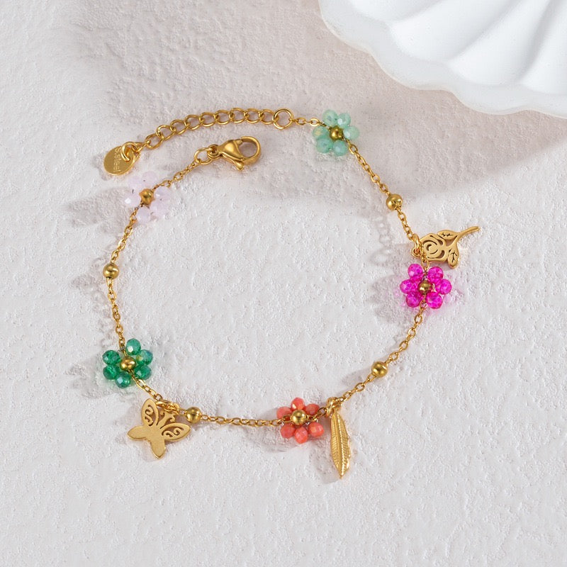 Flower fish bracelet