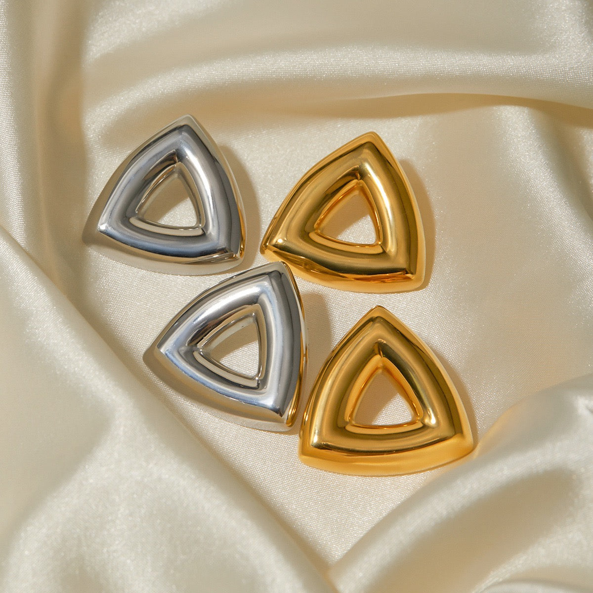 Ontaria Triangle statement earrings