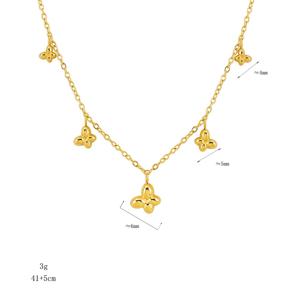 Dainty butterfly necklace