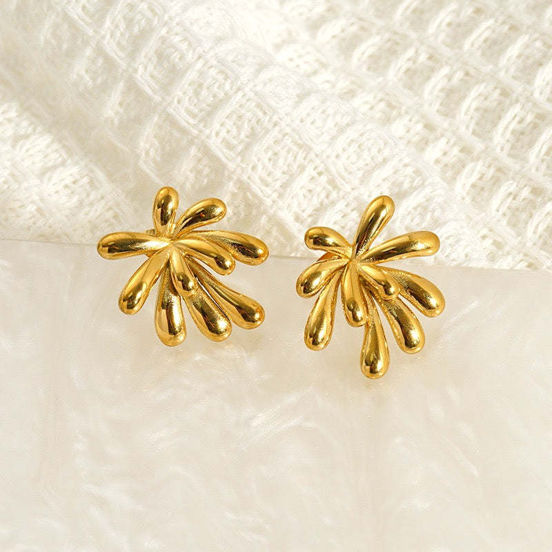 Firework flower earrings