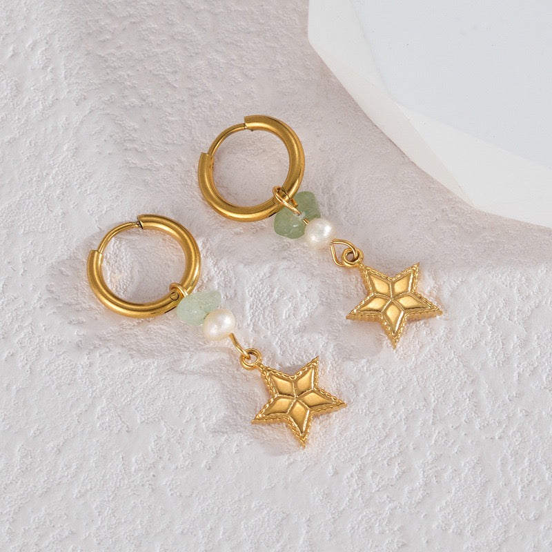 Green stone ocean hoops