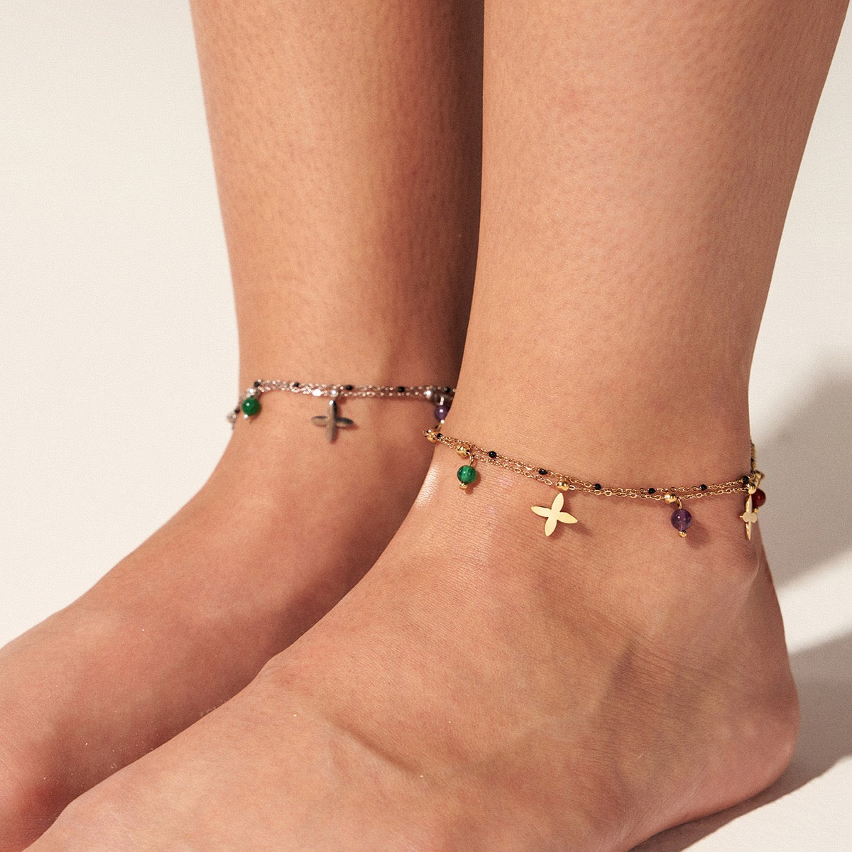 Double star anklets