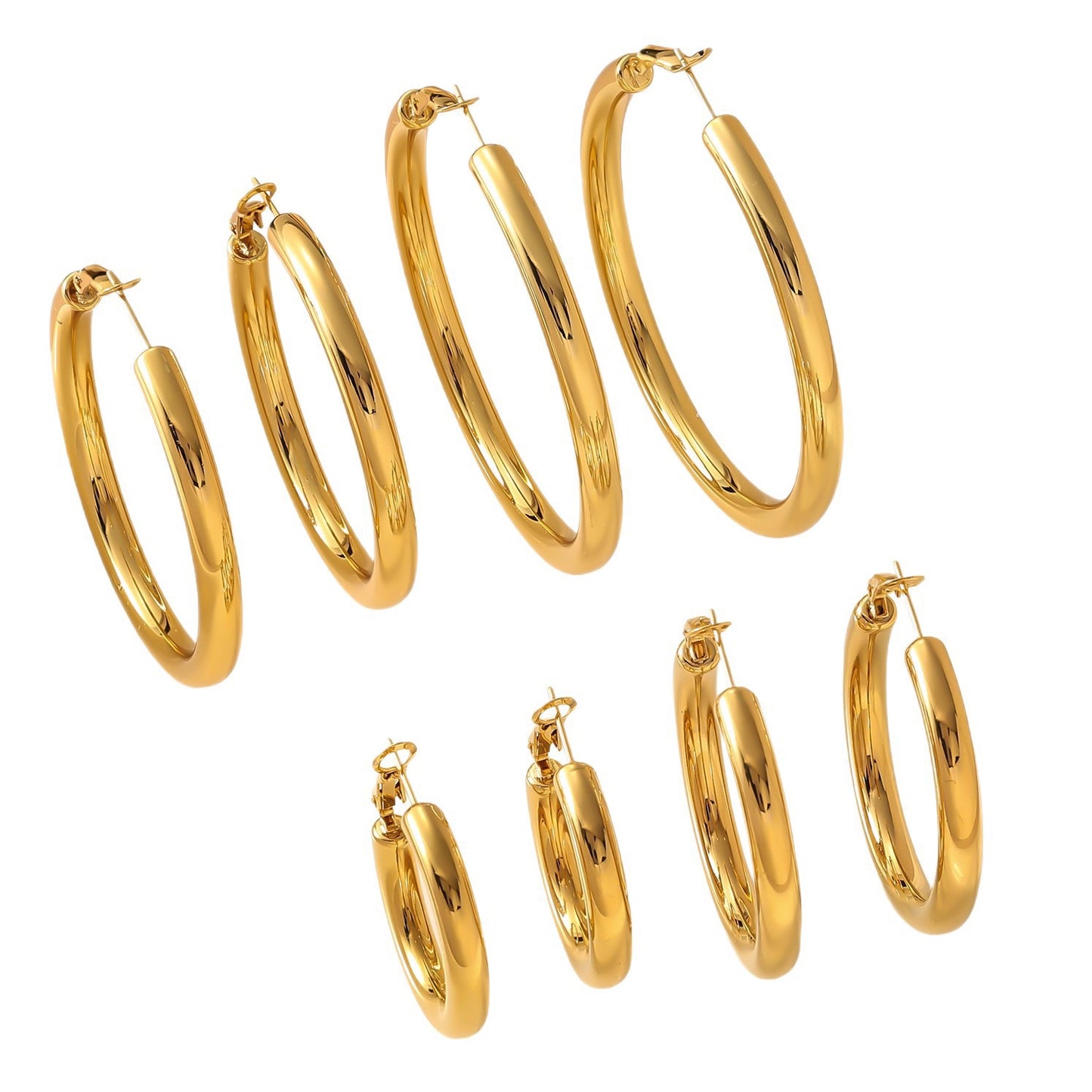 Burma hoop earrings